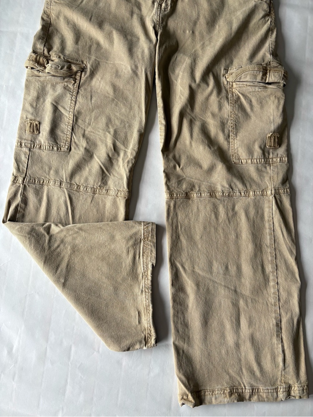 Women's Cargo Pants in Khaki – Utility Pocket Work Trousers